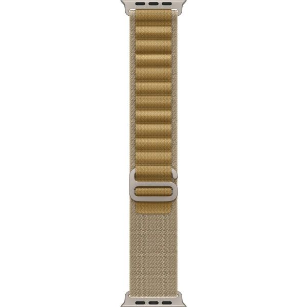 Apple Watch Ultra 2 GPS + Cellular 49mm Natural Titanium Case with Tan Alpine Loop - Small (MX4E3)